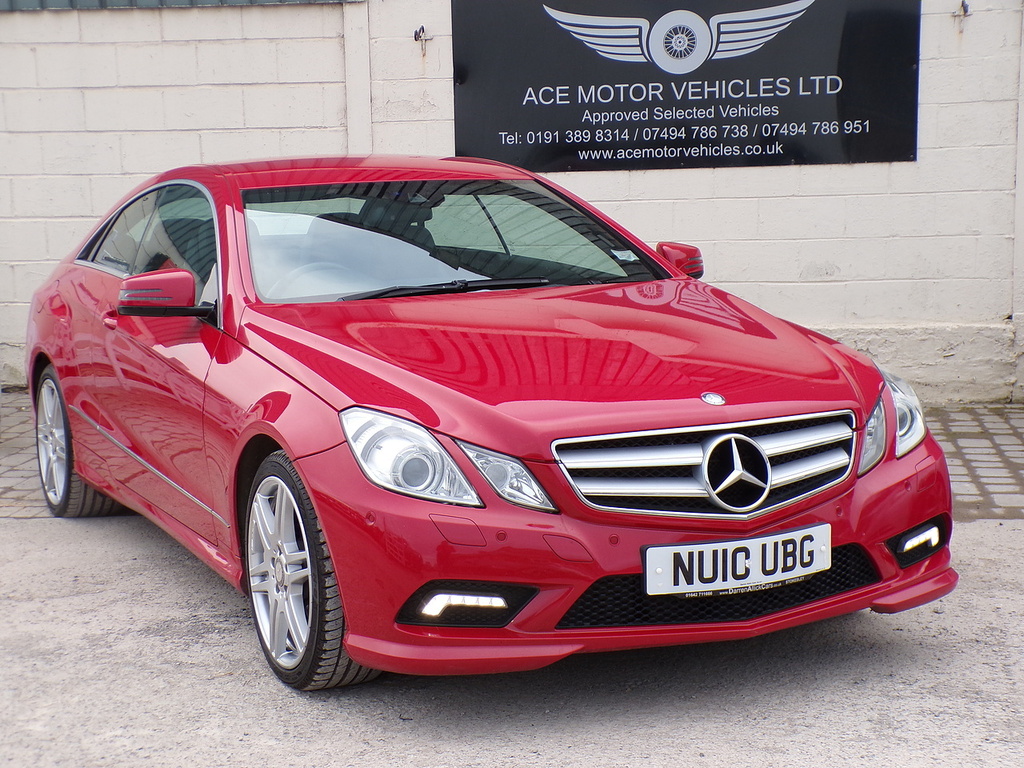 Mercedes-Benz E Class E350 Cdi V6 Blueefficiency Sport NU10UBG Red #2