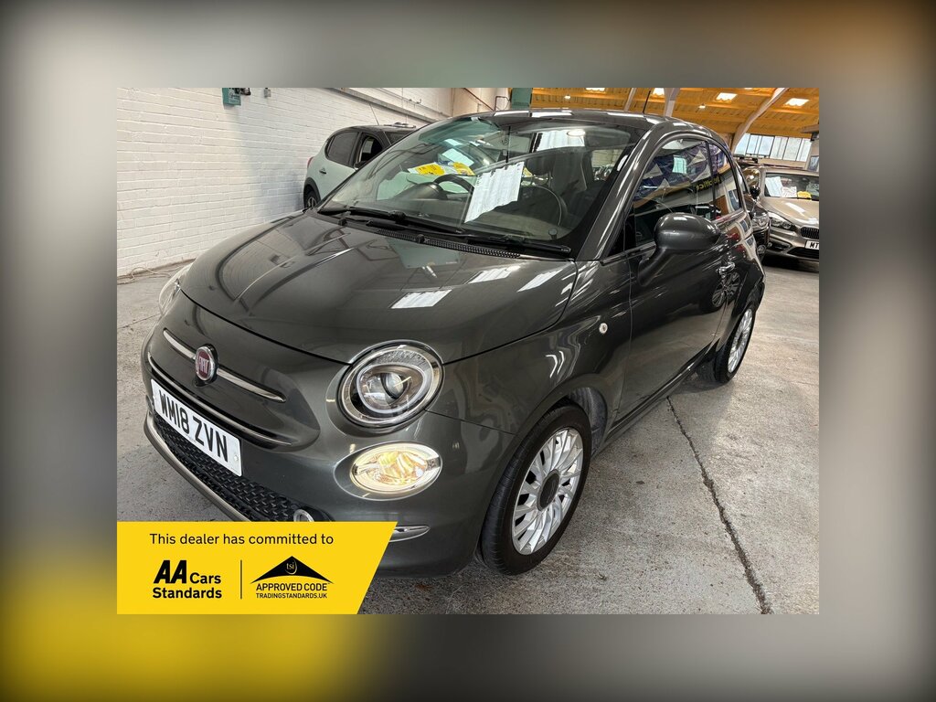 Fiat 500 1.2 Lounge Hatchback Euro 6 Ss Grey