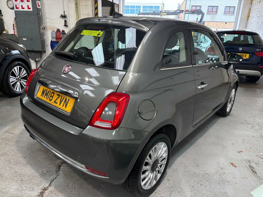 Fiat 500 1.2 Lounge Hatchback Euro 6 Ss WM18ZVN Grey #5