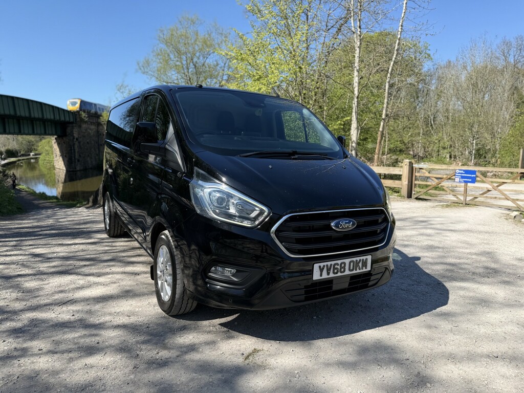 Ford Transit Custom Panel Van 2.0 280 Ecoblue Limited 2019 YV68OKM Black #3
