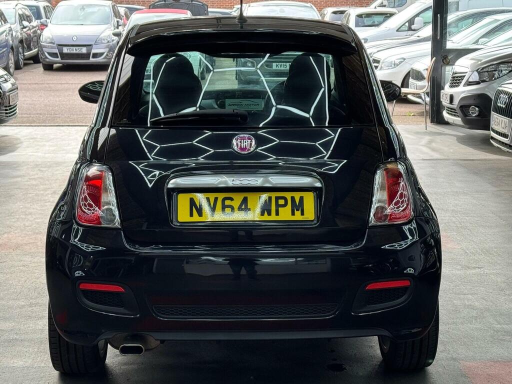 Fiat 500 Hatchback 1.2 S Euro 6 Ss 201464 NV64WPM Black #6