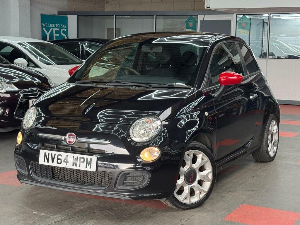 Fiat 500 Hatchback 1.2 S Euro 6 Ss 201464 NV64WPM Black #3