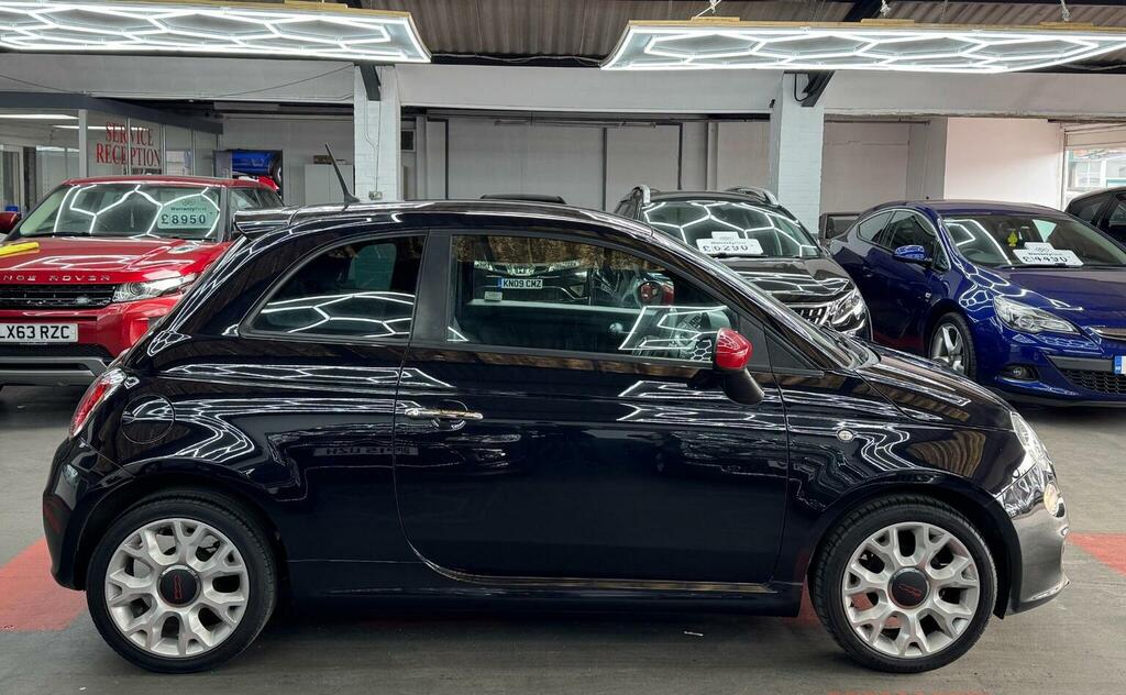 Fiat 500 Hatchback 1.2 S Euro 6 Ss 201464 NV64WPM Black #4