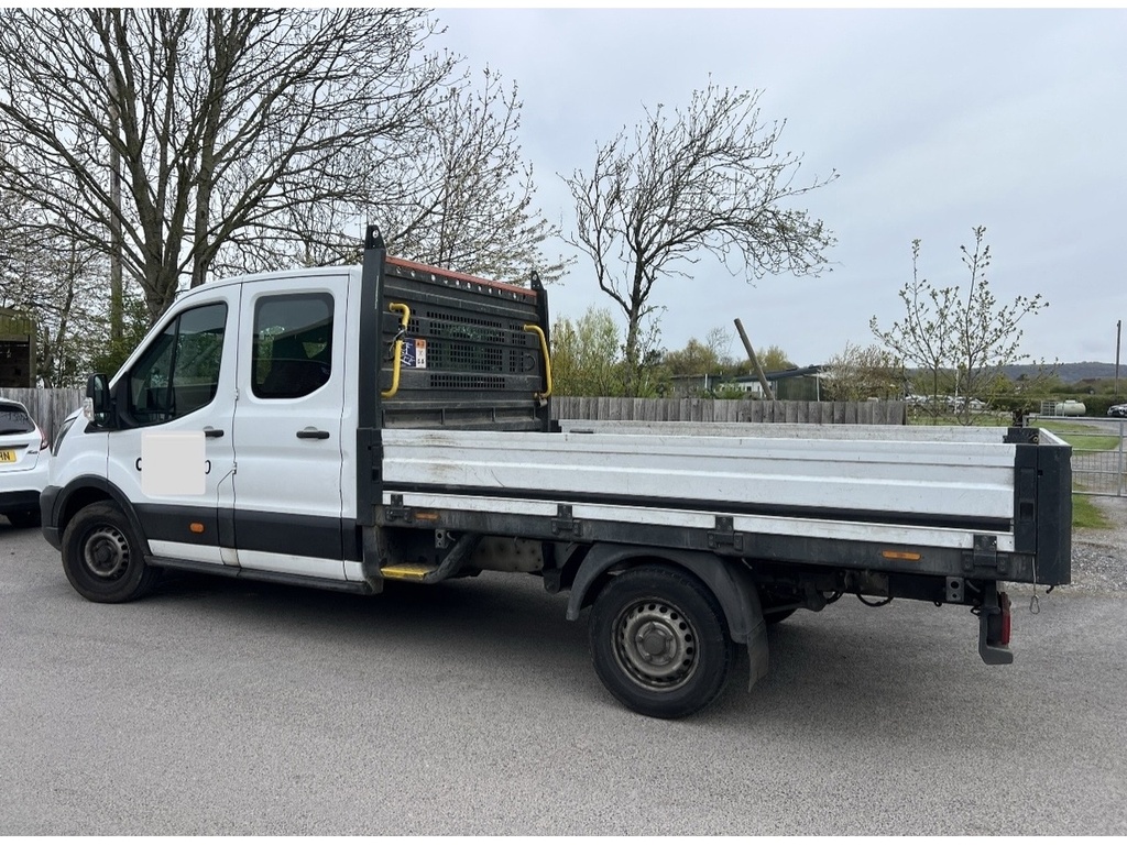 Ford Transit Custom 350 Double Cab Dropside White