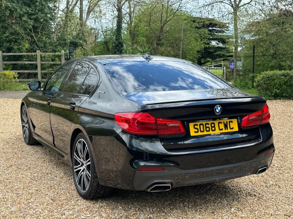 BMW 5 Series Saloon SO68CWC Black #4