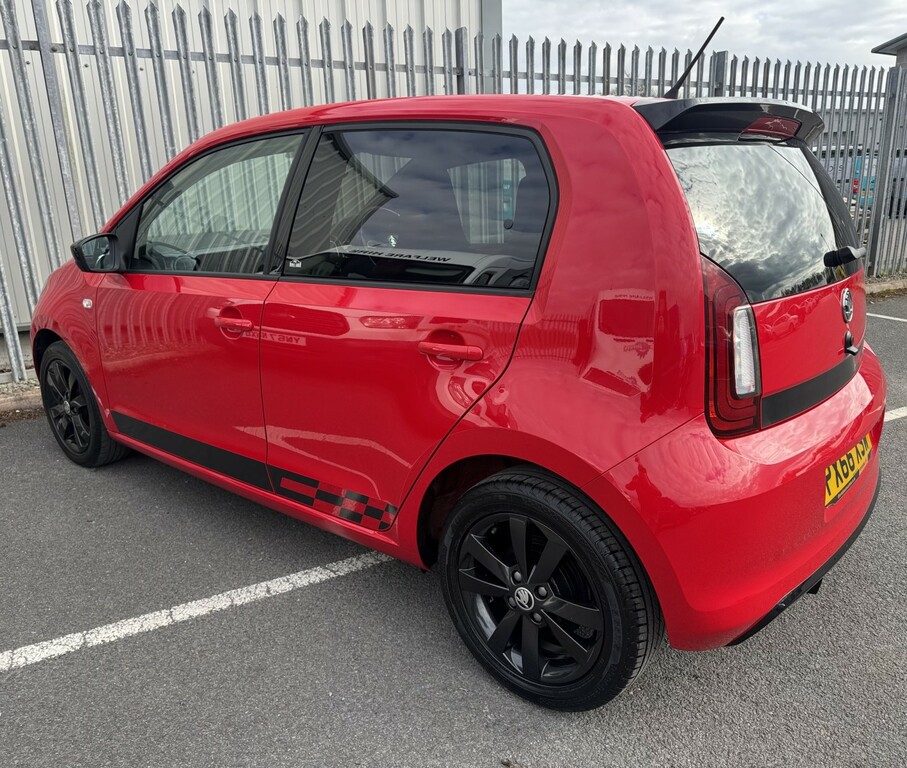 Skoda Citigo Hatchback Monte Carlo 1.0 Mpi 2016 PX66XSW Red #4