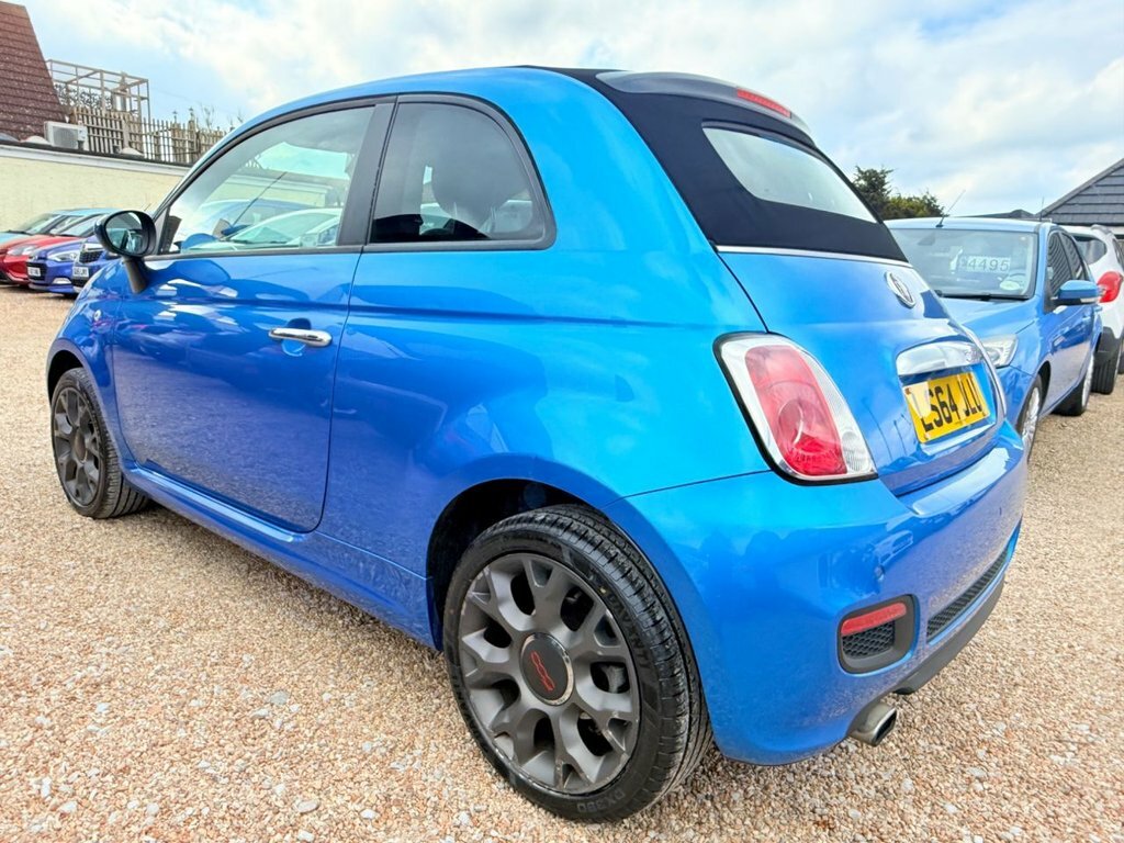 Fiat 500C Convertible LS64JLU Blue #4