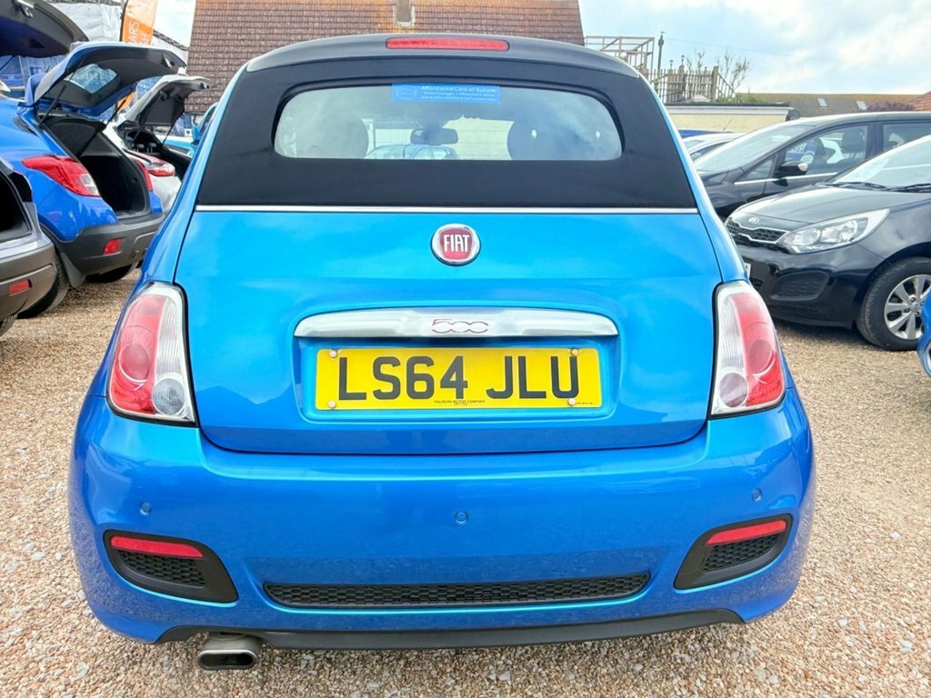 Fiat 500C Convertible LS64JLU Blue #5