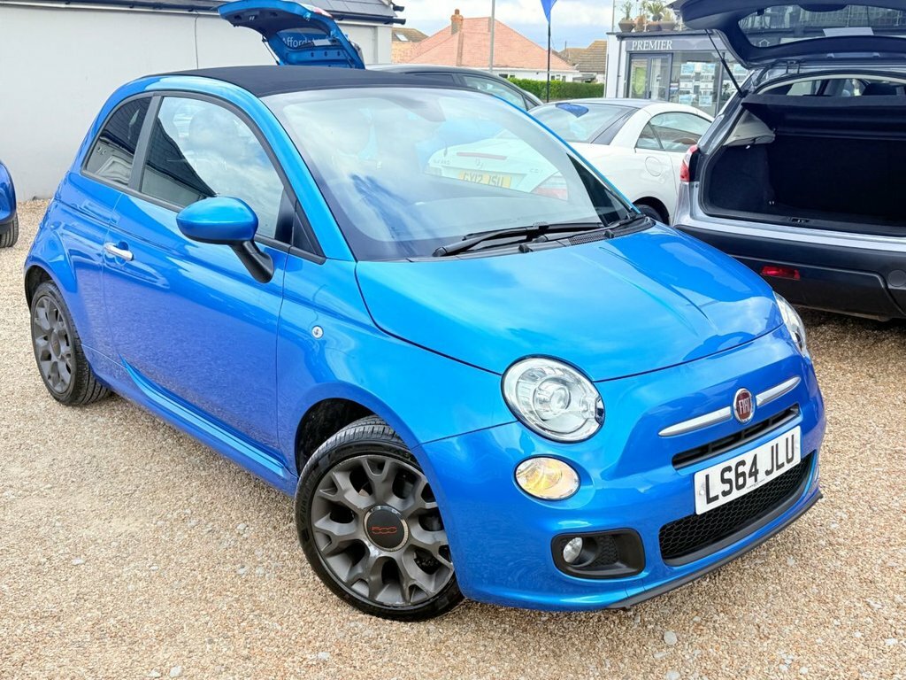 Fiat 500C Convertible LS64JLU Blue #2