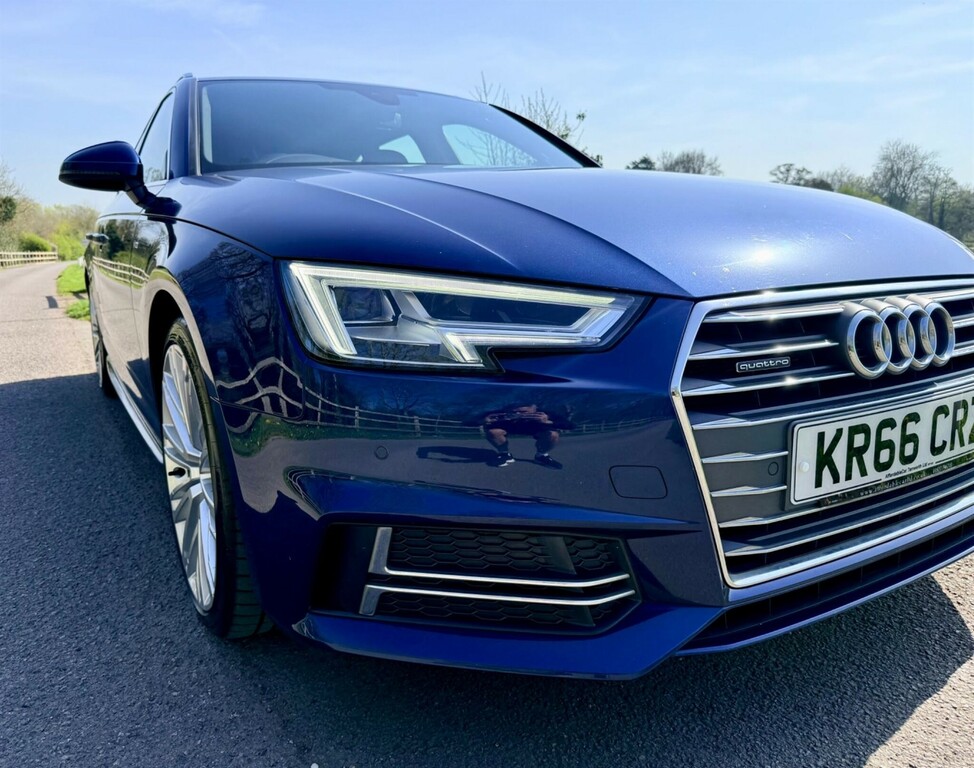 Audi A4 Avant 2.0 Tdi S Line S Tronic Quattro Euro 6 Ss KR66CRZ Blue #2