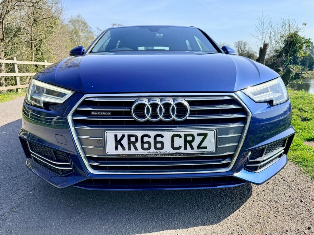 Audi A4 Avant 2.0 Tdi S Line S Tronic Quattro Euro 6 Ss KR66CRZ Blue #4