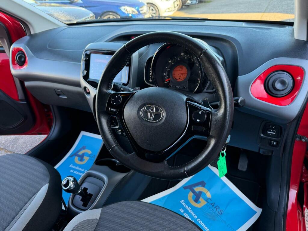 Toyota Aygo Hatchback 1.0 Vvt-i X-play X-shift Euro 6 201 NU69OHK Red #3