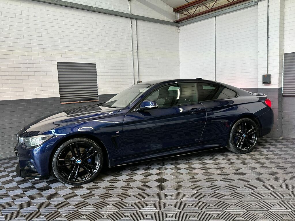 BMW 4 Series Gran Coupe 2.0 420D M Sport Coupe Euro 6 Ss FV18JNX Blue #4