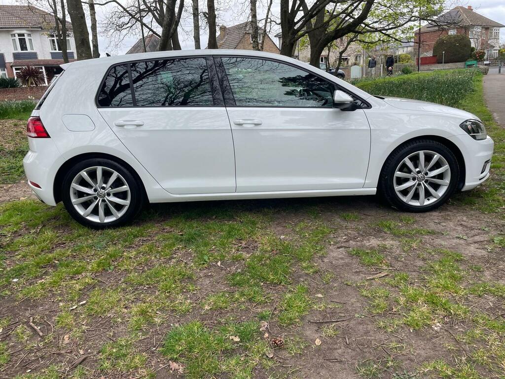 Volkswagen Golf Hatchback 2.0 Tdi Gt Dsg Euro 6 Ss 201818 HF18XBO White #2