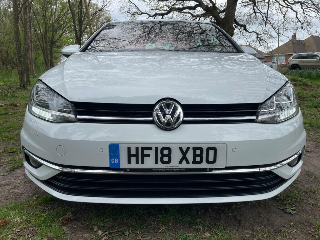 Volkswagen Golf Hatchback 2.0 Tdi Gt Dsg Euro 6 Ss 201818 HF18XBO White #4