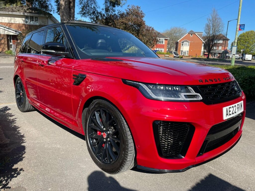 Land Rover Range Rover Sport Suv 5.0 P575 V8 Svr 4Wd Euro 6 Ss 202 AE22RVM Red #3