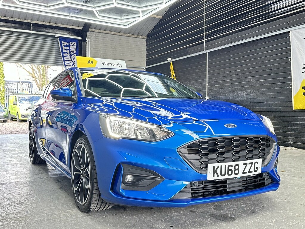 Ford Focus Hatchback 1.0 T Ecoboost St-line X Apply For Fina KU68ZZG Blue #6