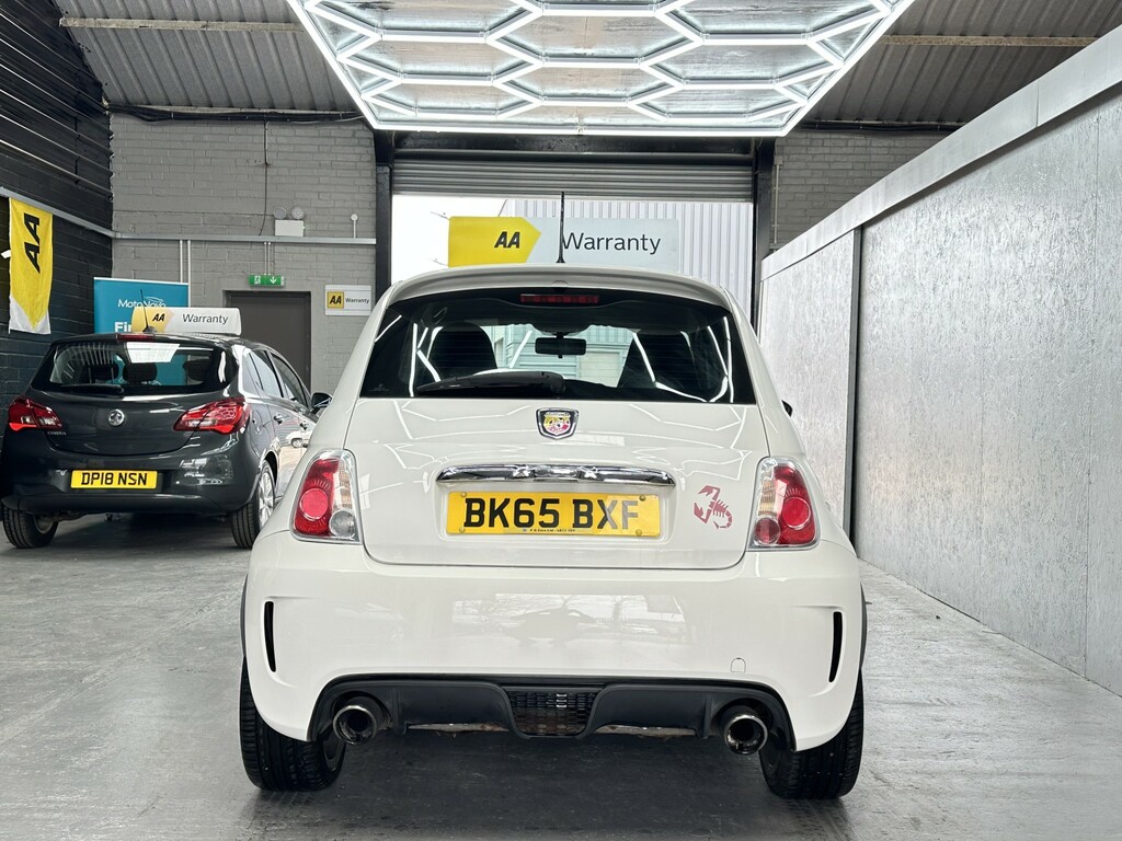 Abarth 595 Hatchback 1.4 Abarth 595 1.4 Tjet 140 Hp Apply Fo BK65BXF White #4