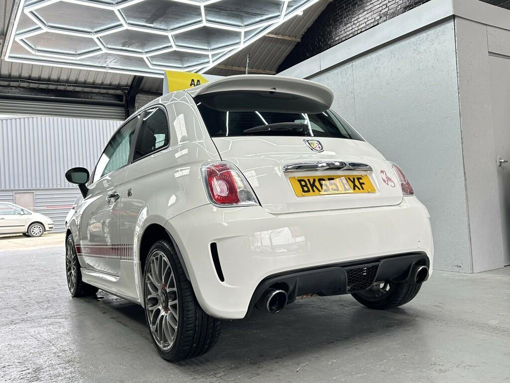 Abarth 595 Hatchback 1.4 Abarth 595 1.4 Tjet 140 Hp Apply Fo BK65BXF White #3