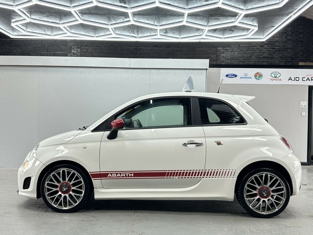 Abarth 595 Hatchback 1.4 Abarth 595 1.4 Tjet 140 Hp Apply Fo BK65BXF White #2