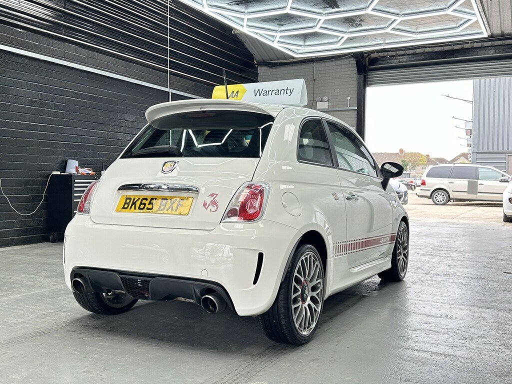 Abarth 595 Hatchback 1.4 Abarth 595 1.4 Tjet 140 Hp Apply Fo BK65BXF White #5