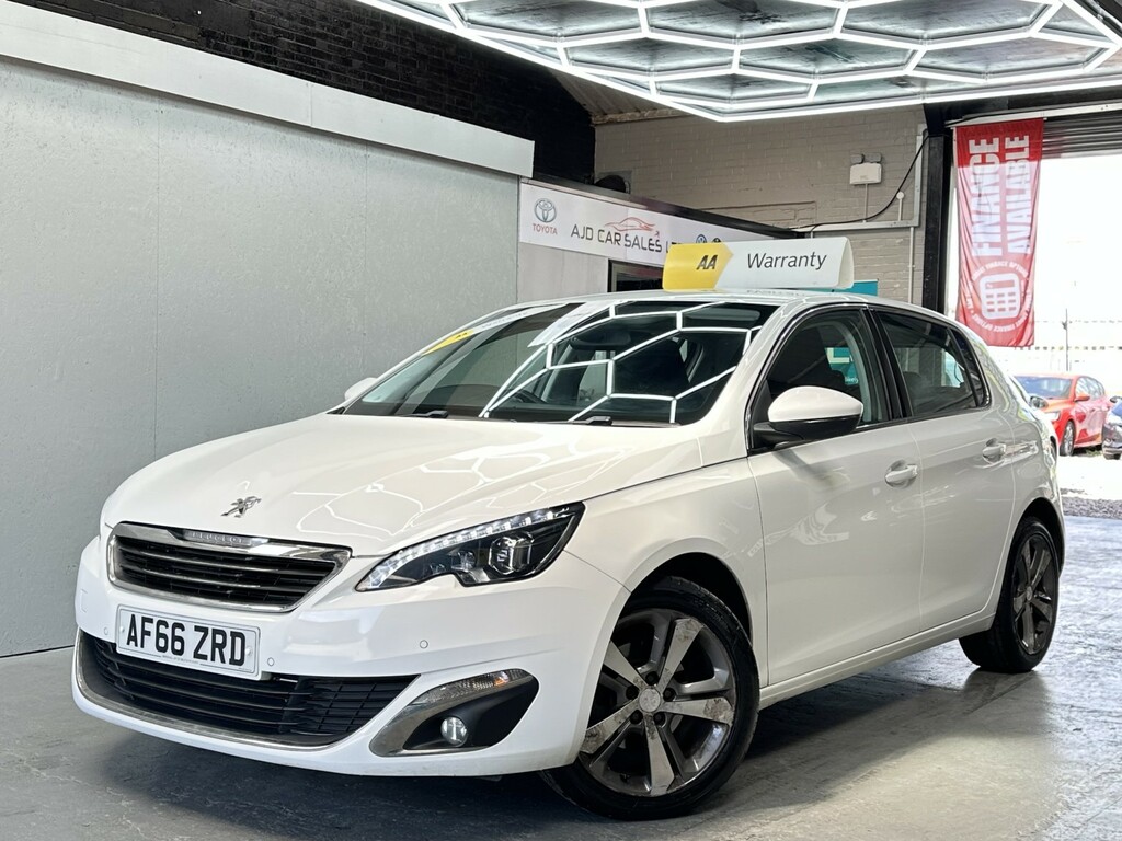 Peugeot 308 Hatchback 1.2 Puretech Allure Apply For Finance O White