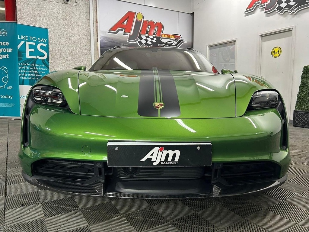 Porsche Taycan Performance Plus Turbo S U882 Ulez BG72UFM Green #3
