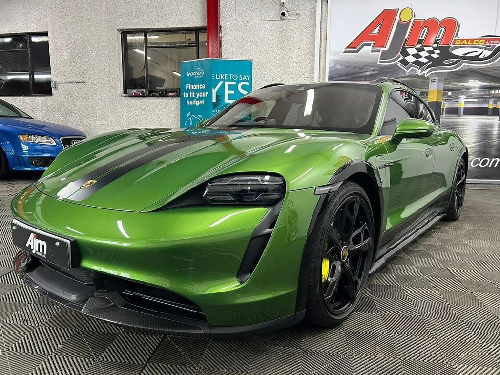 Porsche Taycan Performance Plus Turbo S U882 Ulez BG72UFM Green #5
