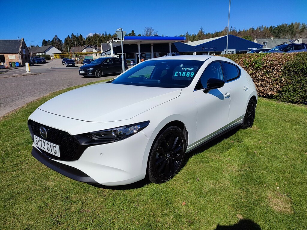 Mazda 3 2.0 E-skyactiv X Mhev 186 Homura SY73GVG White #3