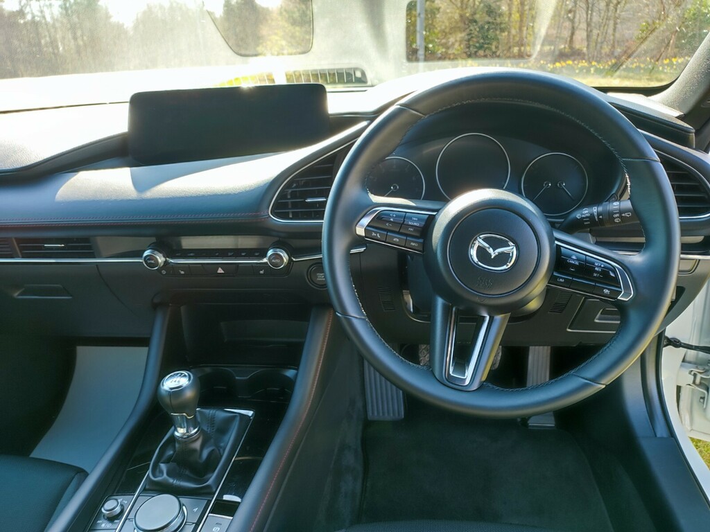 Mazda 3 2.0 E-skyactiv X Mhev 186 Homura SY73GVG White #5