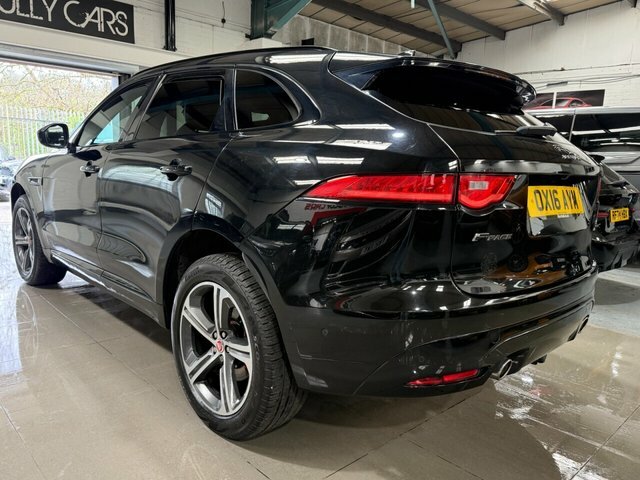 Jaguar F-Pace 2016 3.0 D300 V6 S Suv Awd Euro 6 OX16AYM Black #5