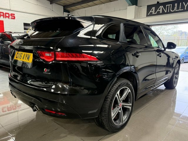 Jaguar F-Pace 2016 3.0 D300 V6 S Suv Awd Euro 6 OX16AYM Black #6