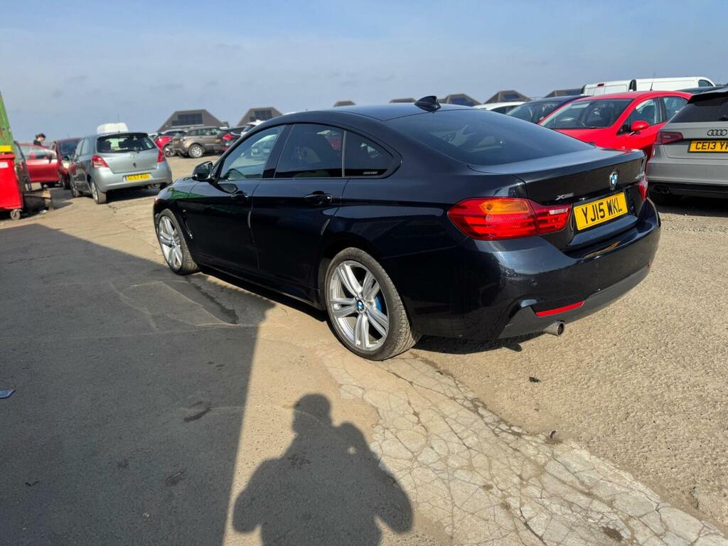 BMW 4 Series Gran Coupe Hatchback 2.0 420D M Sport Xdrive Euro 6 Ss YJ15WKL Black #4