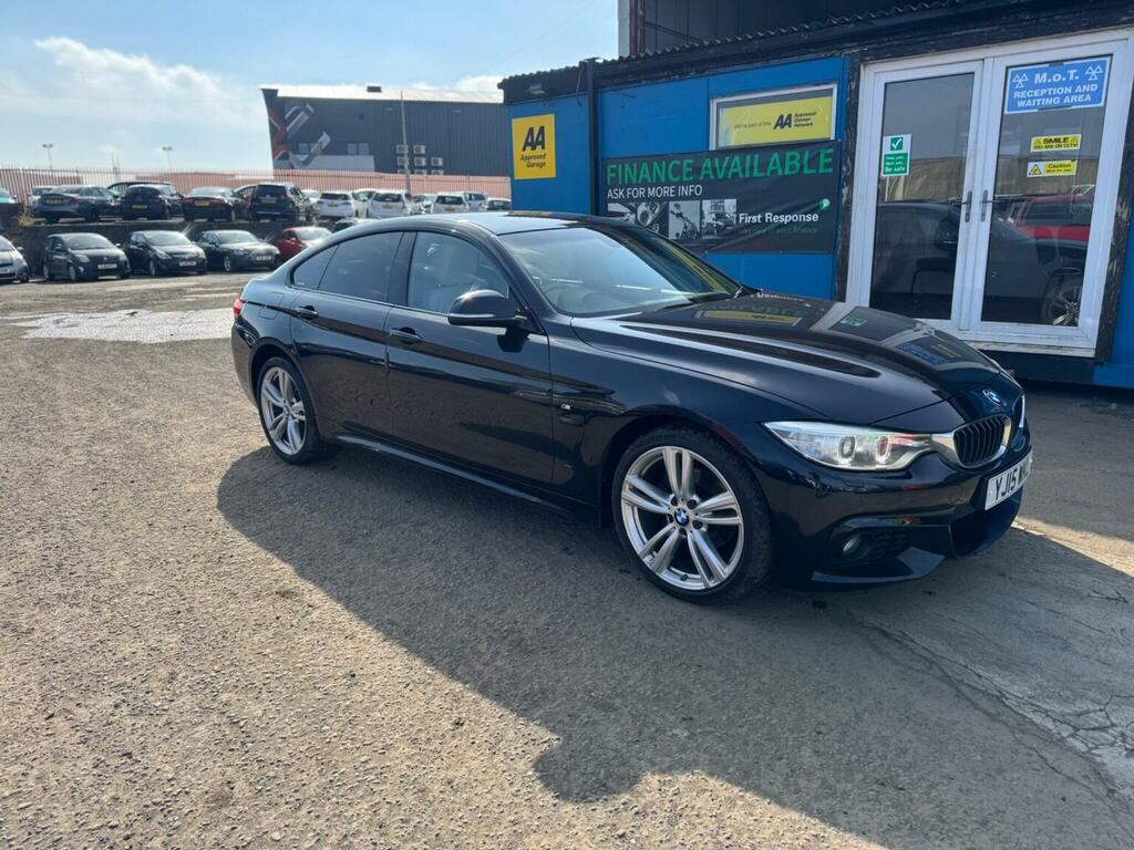BMW 4 Series Gran Coupe Hatchback 2.0 420D M Sport Xdrive Euro 6 Ss YJ15WKL Black #2