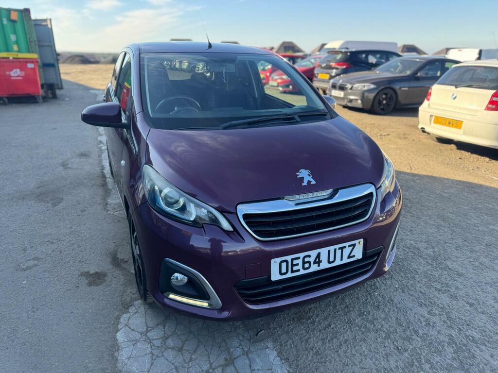 Peugeot 108 Hatchback 1.2 Vti Puretech Allure Euro 5 2015 Purple