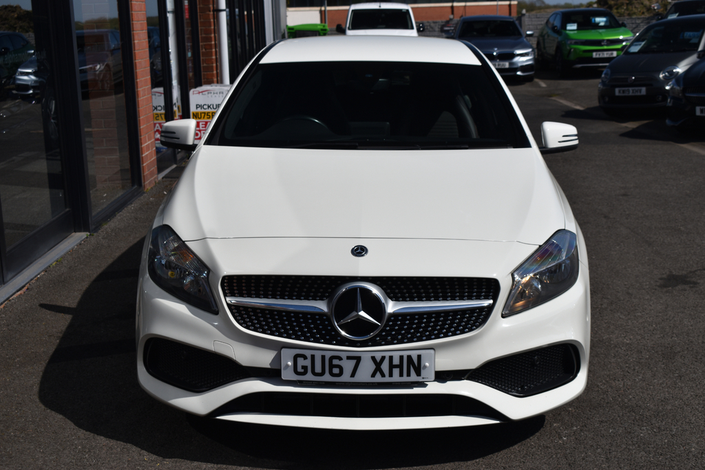 Mercedes-Benz A Class 1.6 Amg Line Executive Hatchback Manu GU67XHN White #3