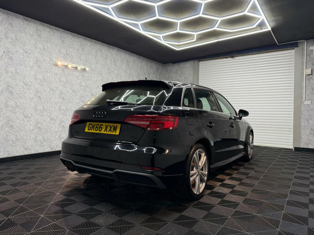 Audi A3 2.0 Tdi S Line Sportback S Tronic 6Spd Euro 6 GK66XXM Black #4