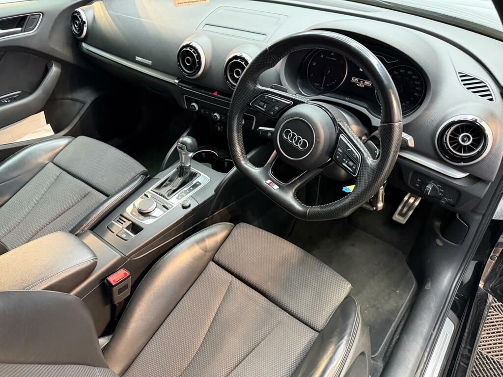 Audi A3 2.0 Tdi S Line Sportback S Tronic 6Spd Euro 6 GK66XXM Black #2