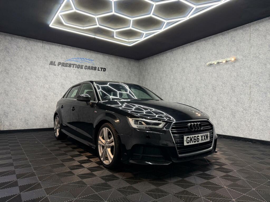 Audi A3 2.0 Tdi S Line Sportback S Tronic 6Spd Euro 6 GK66XXM Black #5