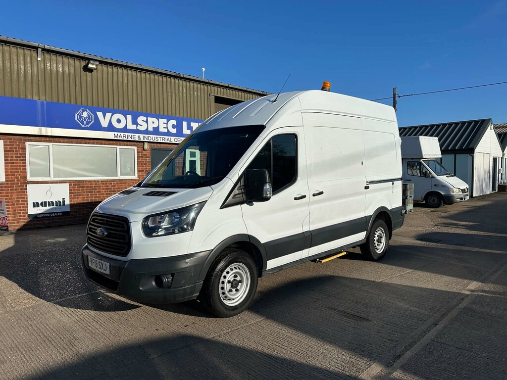 Ford Transit Custom 350 Ecoblue Panel Van Fwd L2 H3 Euro YF18SXJ White #2