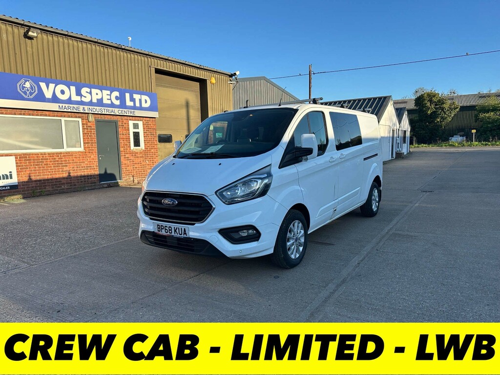 Ford Transit Custom 320 Ecoblue Limited Crew Van Double Cab Man White