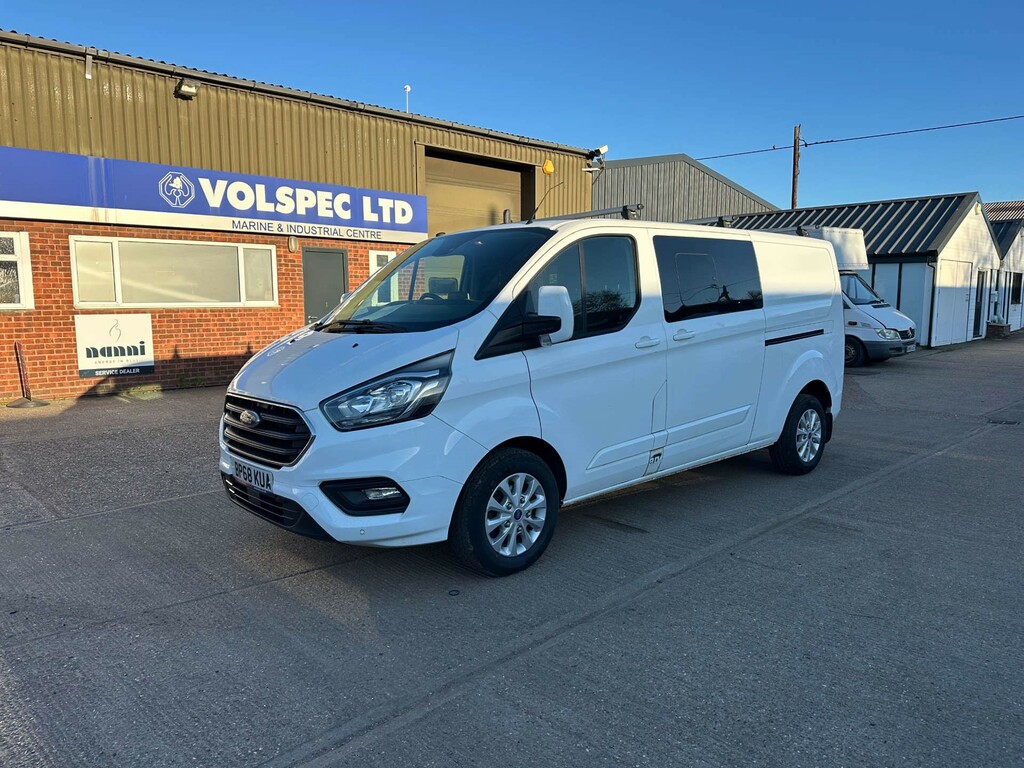Ford Transit Custom 320 Ecoblue Limited Crew Van Double Cab Man BP68KUA White #3