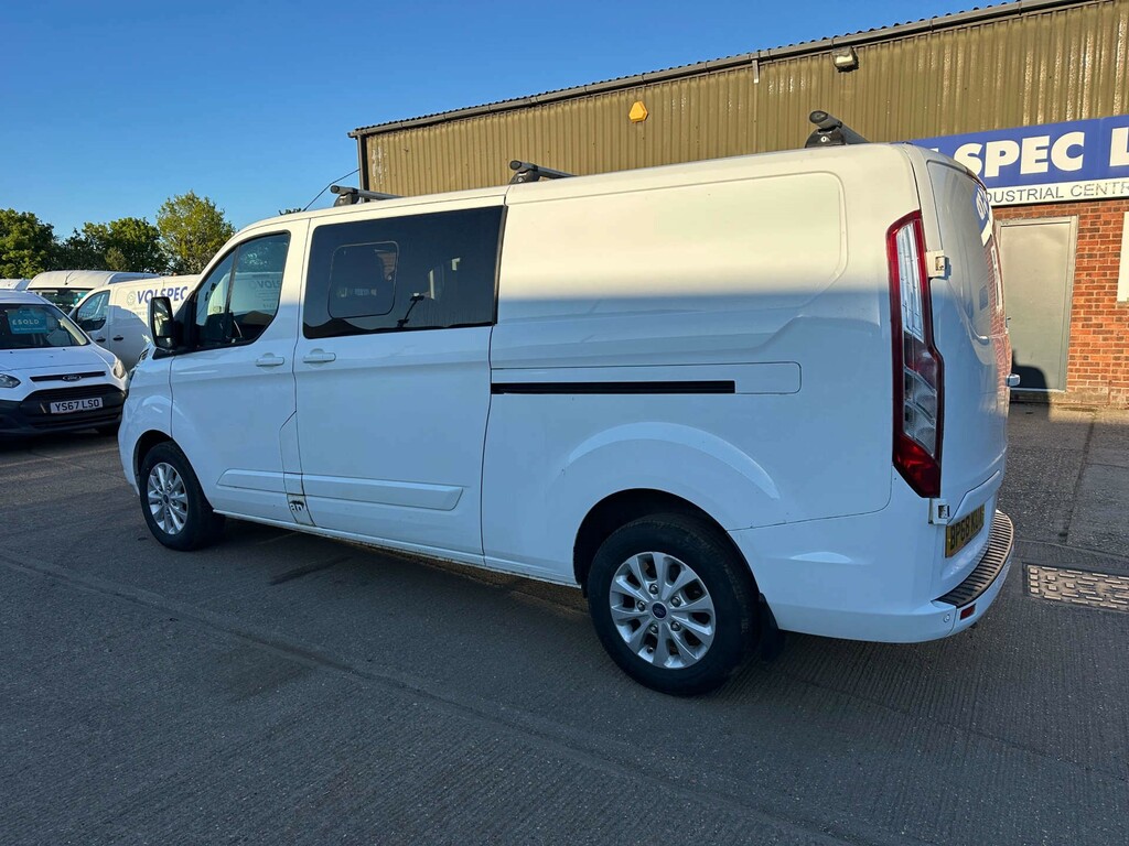 Ford Transit Custom 320 Ecoblue Limited Crew Van Double Cab Man BP68KUA White #5
