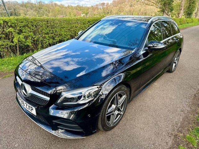 Mercedes-Benz C Class 1.6 C200d Amg Line Estate Euro 6 Black #2