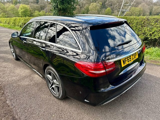 Mercedes-Benz C Class 1.6 C200d Amg Line Estate Euro 6 Black #3
