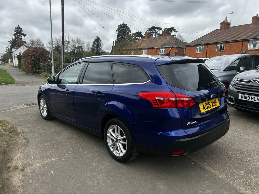 Ford Focus Estate 1.6 Tdci Zetec 2015 AO15XHF Blue #3