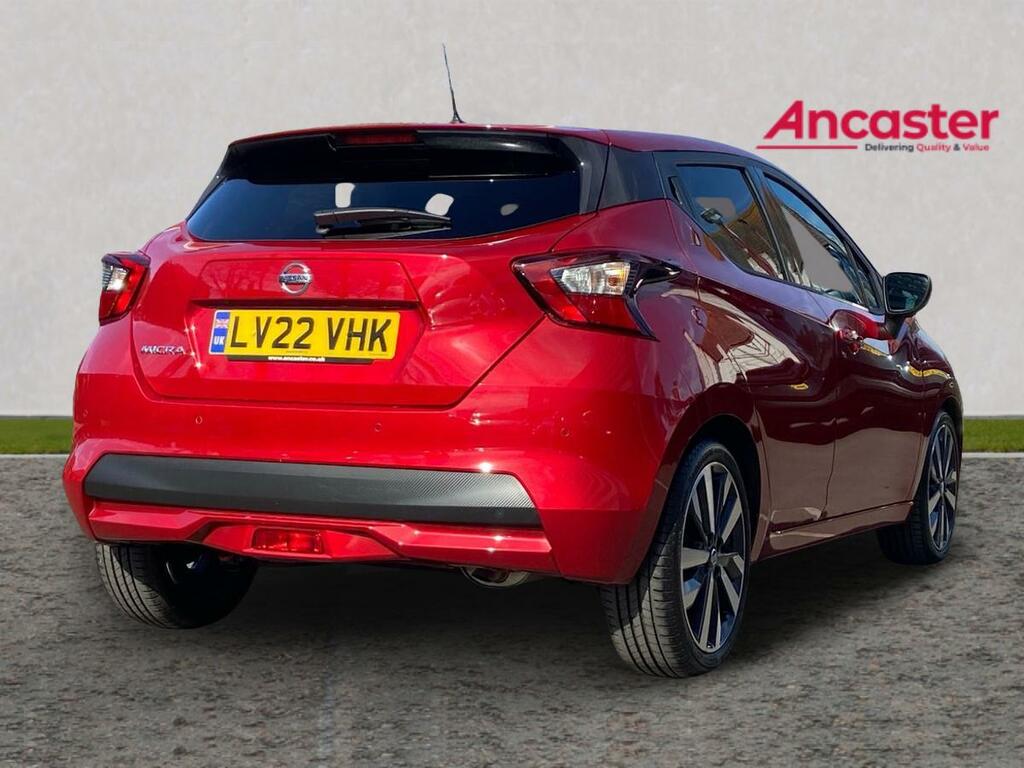 Nissan Micra 1.0 Ig-t 92 Tekna Cvt LV22VHK Red #3