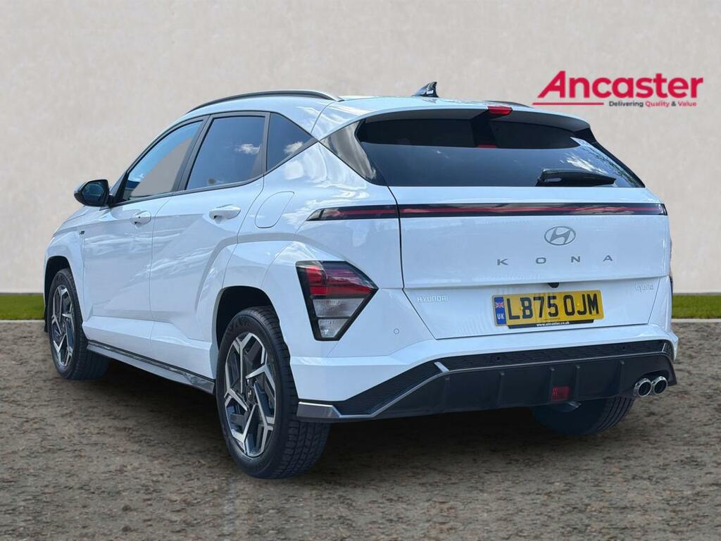 Hyundai Kona 1.6 Hybrid 129 N Line Dct LB75OJM White #5