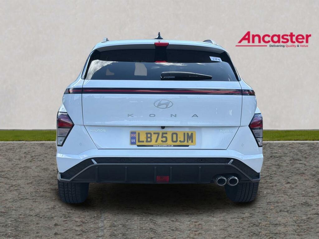 Hyundai Kona 1.6 Hybrid 129 N Line Dct LB75OJM White #4