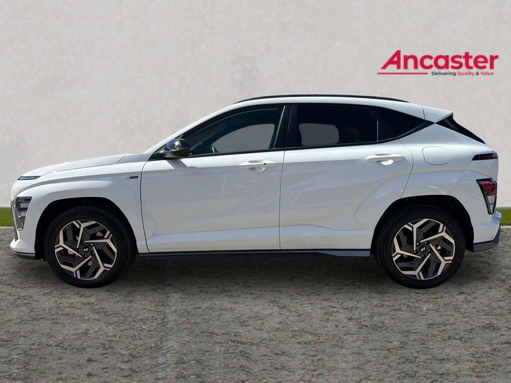 Hyundai Kona 1.6 Hybrid 129 N Line Dct LB75OJM White #6